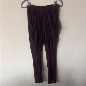 BCBGeneration Black Joggers with Elastic Waistband and Tapered Fit